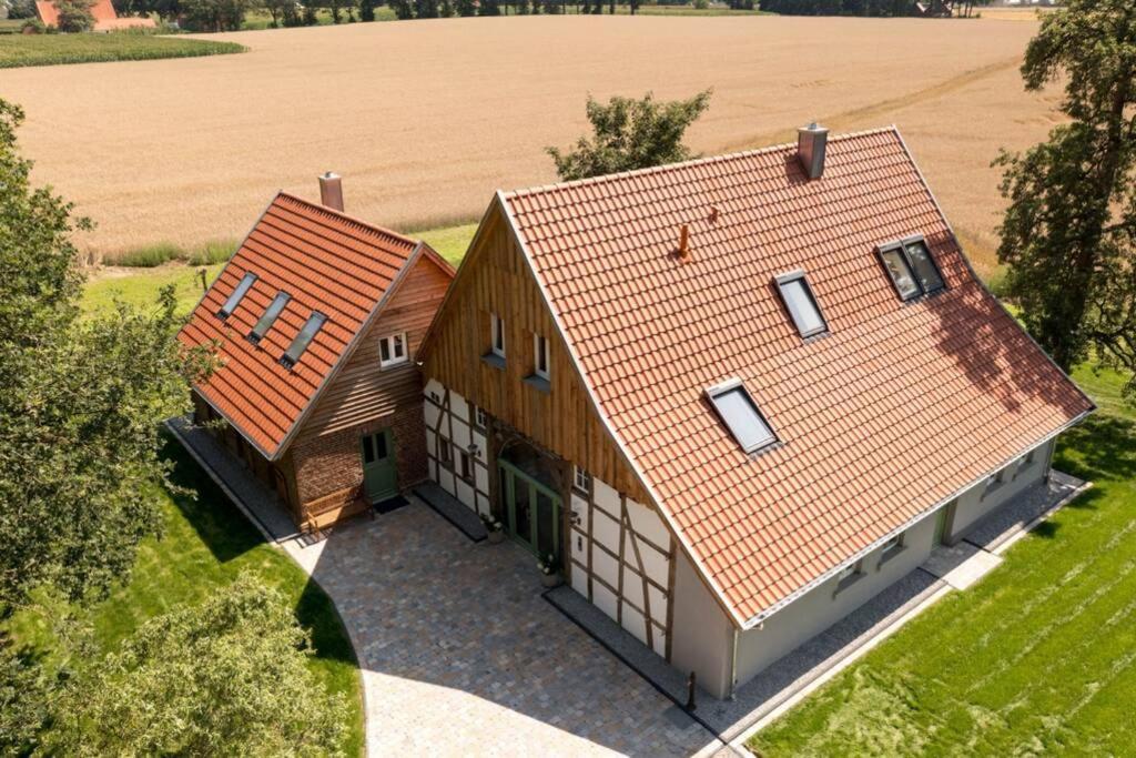Zum Heuerling Ferienwohung Im Alten Stall Mit Sauna Versmold ภายนอก รูปภาพ